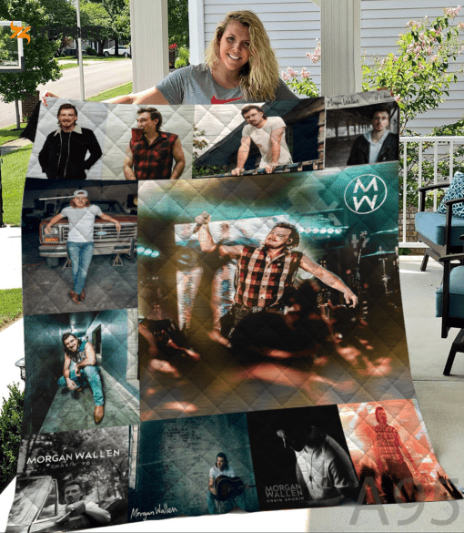 Morgan Wallen Quilt Blanket For Fans Home Decor Gift ,  Soft Quilt, King Size, All Season Cozy Quilt QB0901