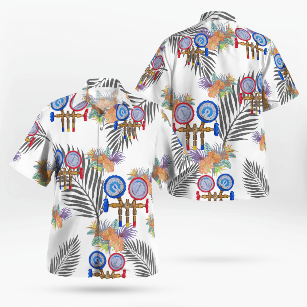 Awesome HVAC Tech AOP Hawaii Shirt, Gift For Men Women HW0601
