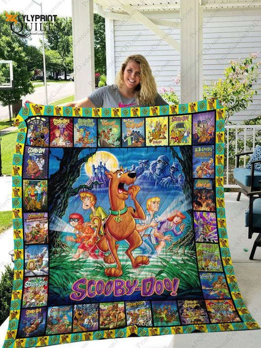 Scooby doo Quilt Blanket For Fans Home Decor Gift n2 , Soft Quilt, King Size, All Season Cozy Quilt QB0901