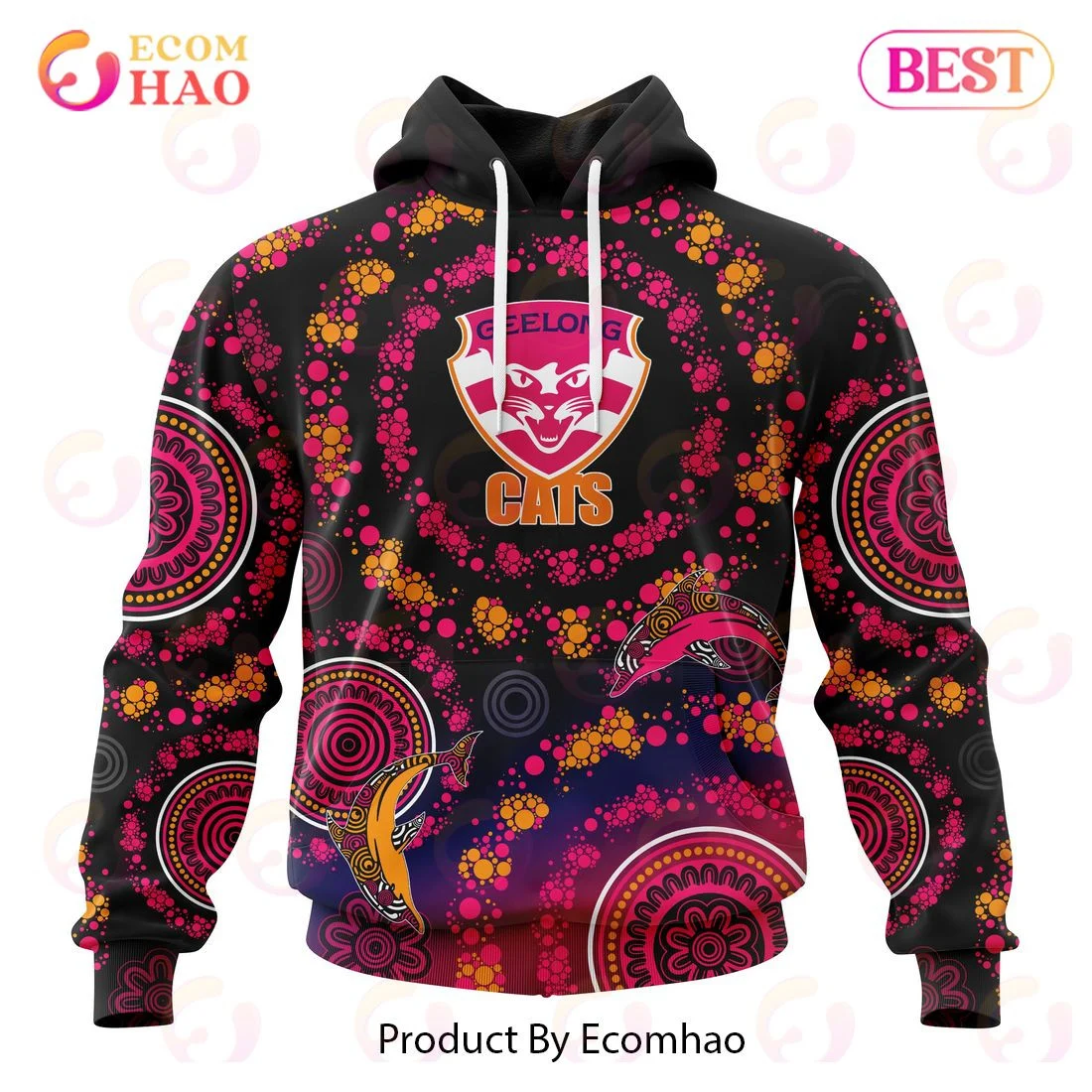 AFL Geelong Cats Special Pink Breast Cancer Design 3D Hoodie, Zip Hoodie, Man - Women, Warm, Premium Quality HZ0501