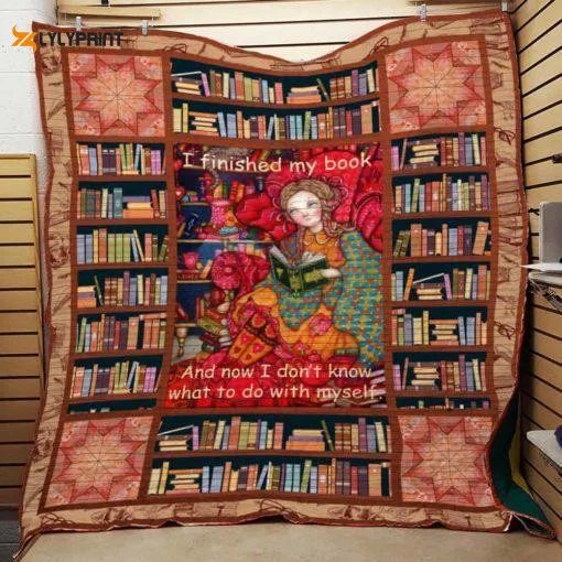 Book Myself 3D Customized Quilt Blanket Gift For Home Decor ,  Soft Quilt, King Size, All Season Cozy Quilt QB0901