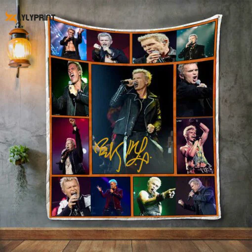 Billy Idol Quilt Blanket For Fans Home Decor Gift , Soft Quilt, King Size, All Season Cozy Quilt QB0901