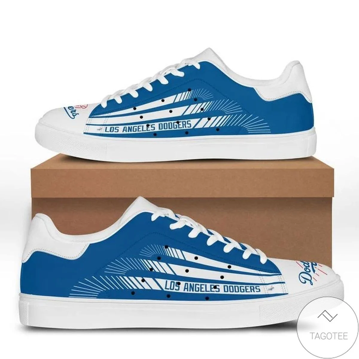 MLB Los Angeles Dodgers Blue Stan Smith Shoes Custom for Men Women, Trendy Style Sneakers ST0801