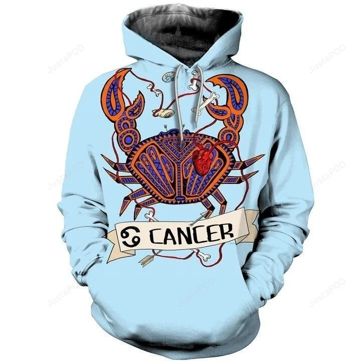Cancer Zodiac 3D All Over Printed Hoodie, Zip- Up Hoodie HZ0501