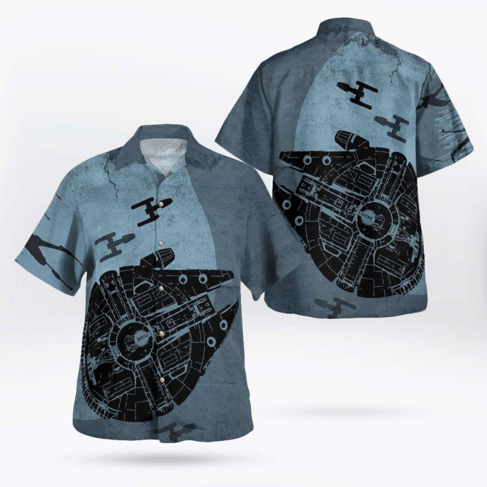 Millennium Falcon Star Wars Hawaiian Shirt Summer 2023 Hot HW0601
