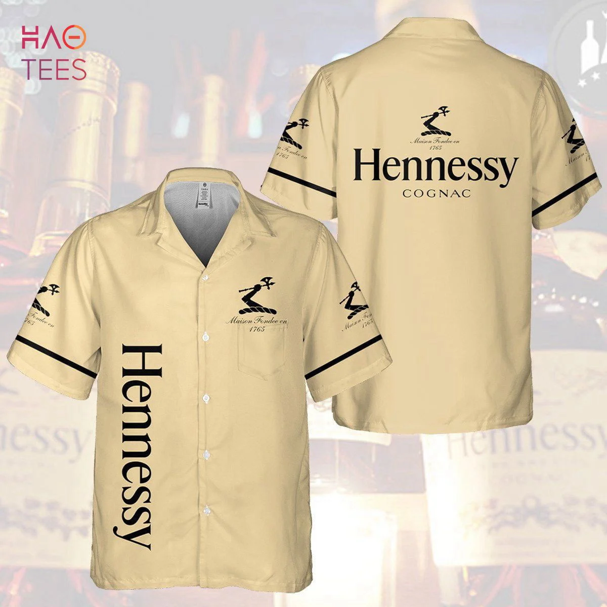 Hennessy Cognac All Over Print 3D Hawaiian Shirt HW0601
