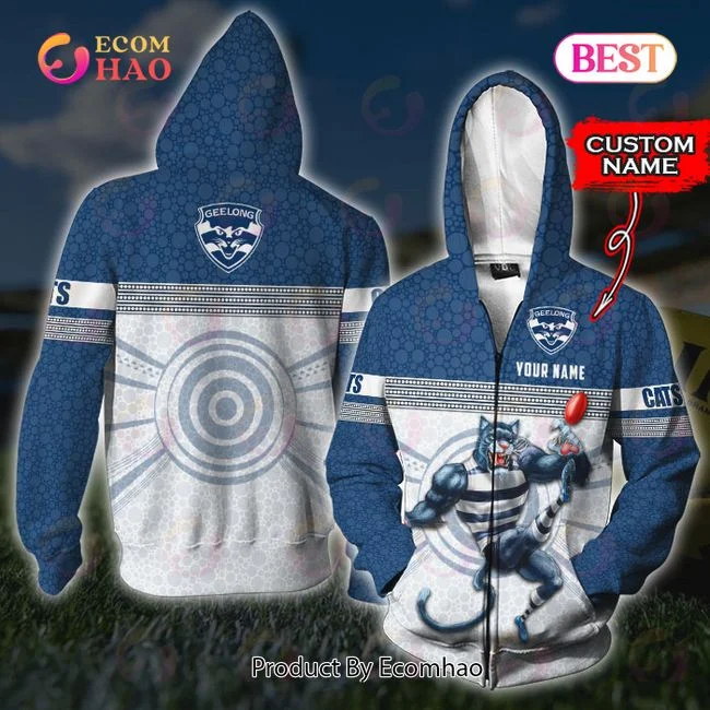 AFL Geelong Cats Custom Name 3D Shirt, Zip Hoodie, Man – Women, Warm, Premium Quality HZ0501