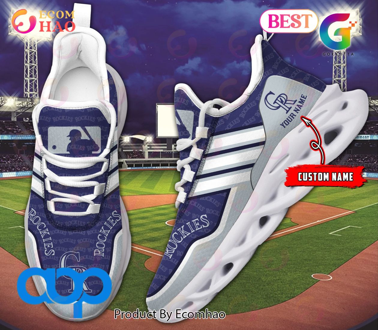 MLB Colorado Rockies New Clunky Max Soul Sneaker, Shoes  Unisex sneakers MS0601