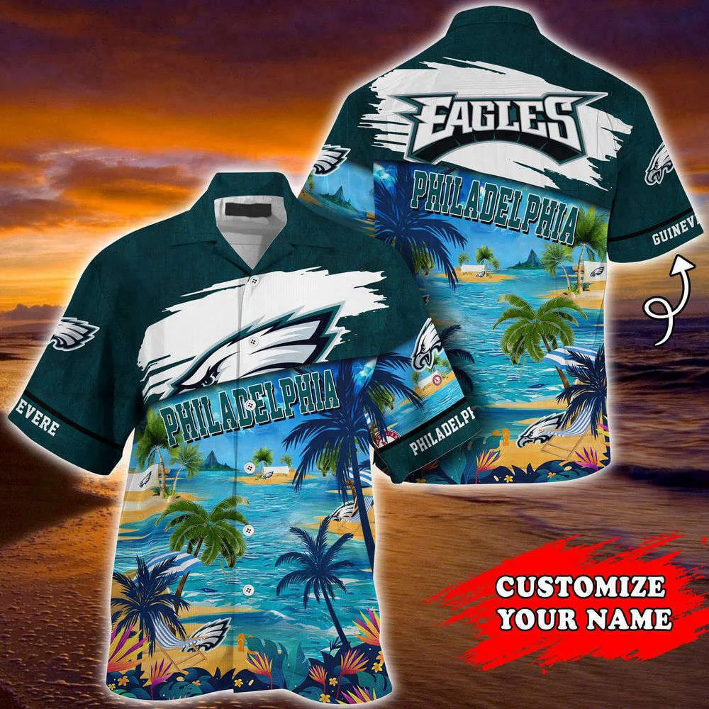 Philadelphia Eagles NFL-Customized Summer Hawaii Shirt For Sports Fans HW0601