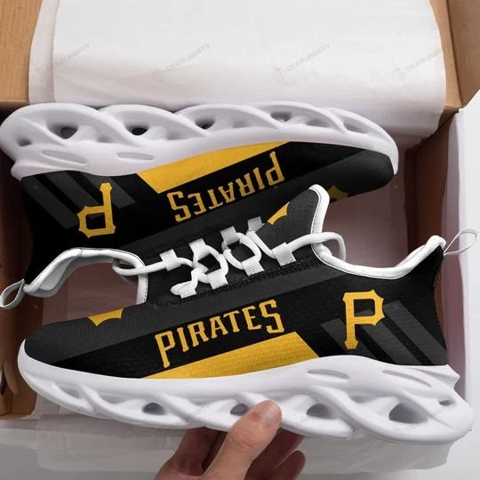 Custom MLB Pittsburgh Pirates Max Soul Shoes V4 Men Women MS0601