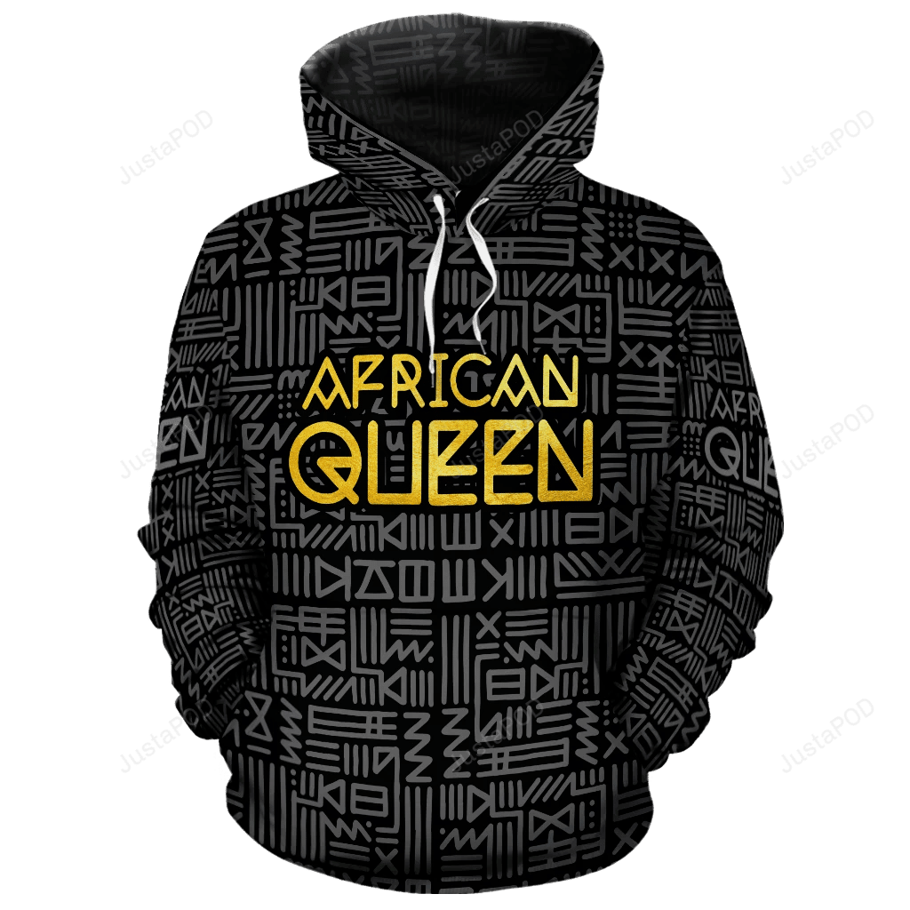 African Queen Black 3D All Over Print Hoodie, Zip-up Hoodie HZ0501