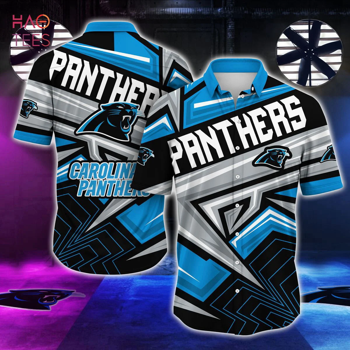 Carolina Panthers NFL Summer Hawaiian Shirt Collection Sports Fans Blue Dark HW0601