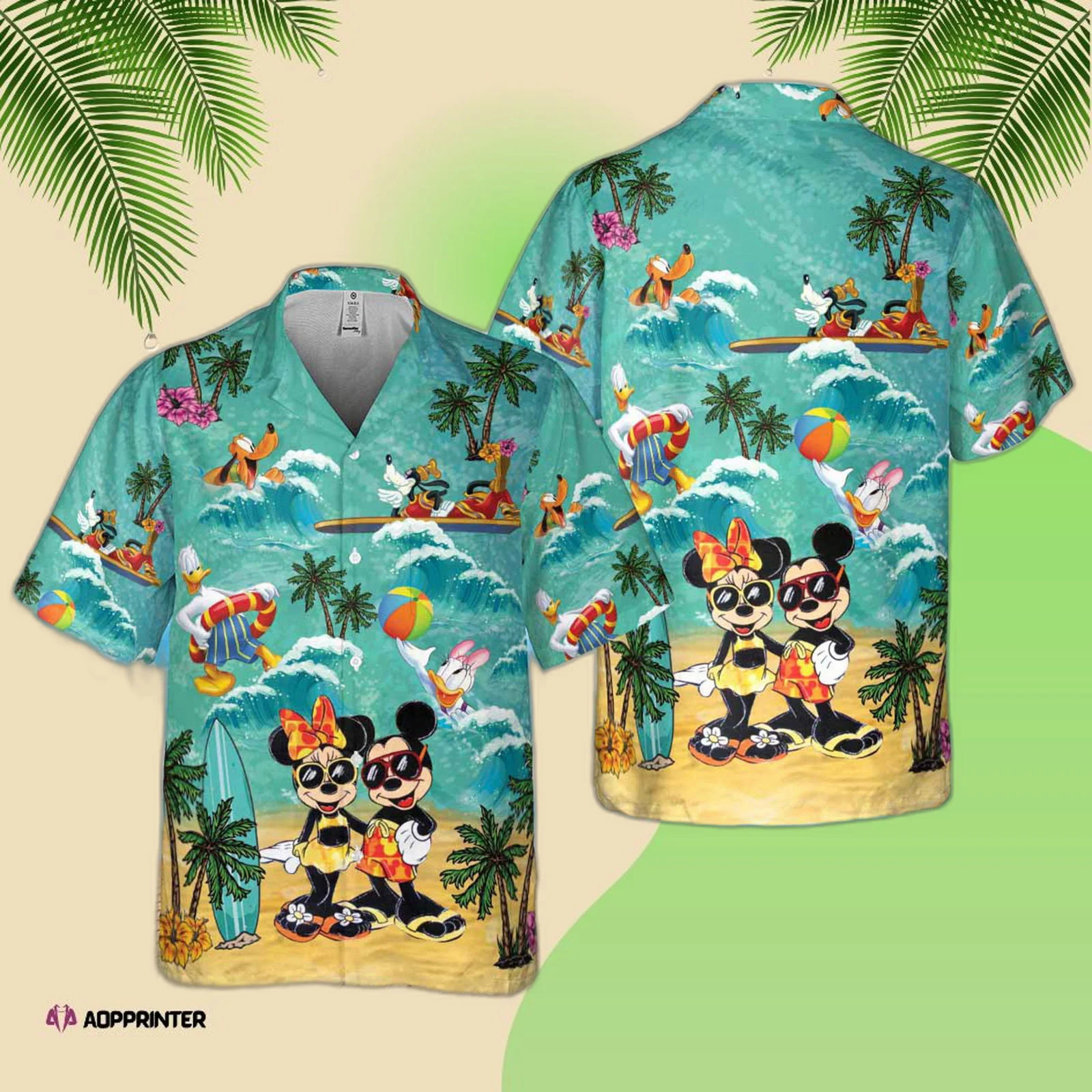 Disney Mickey And Minnie Magical Hawaiian Shirt HW0601