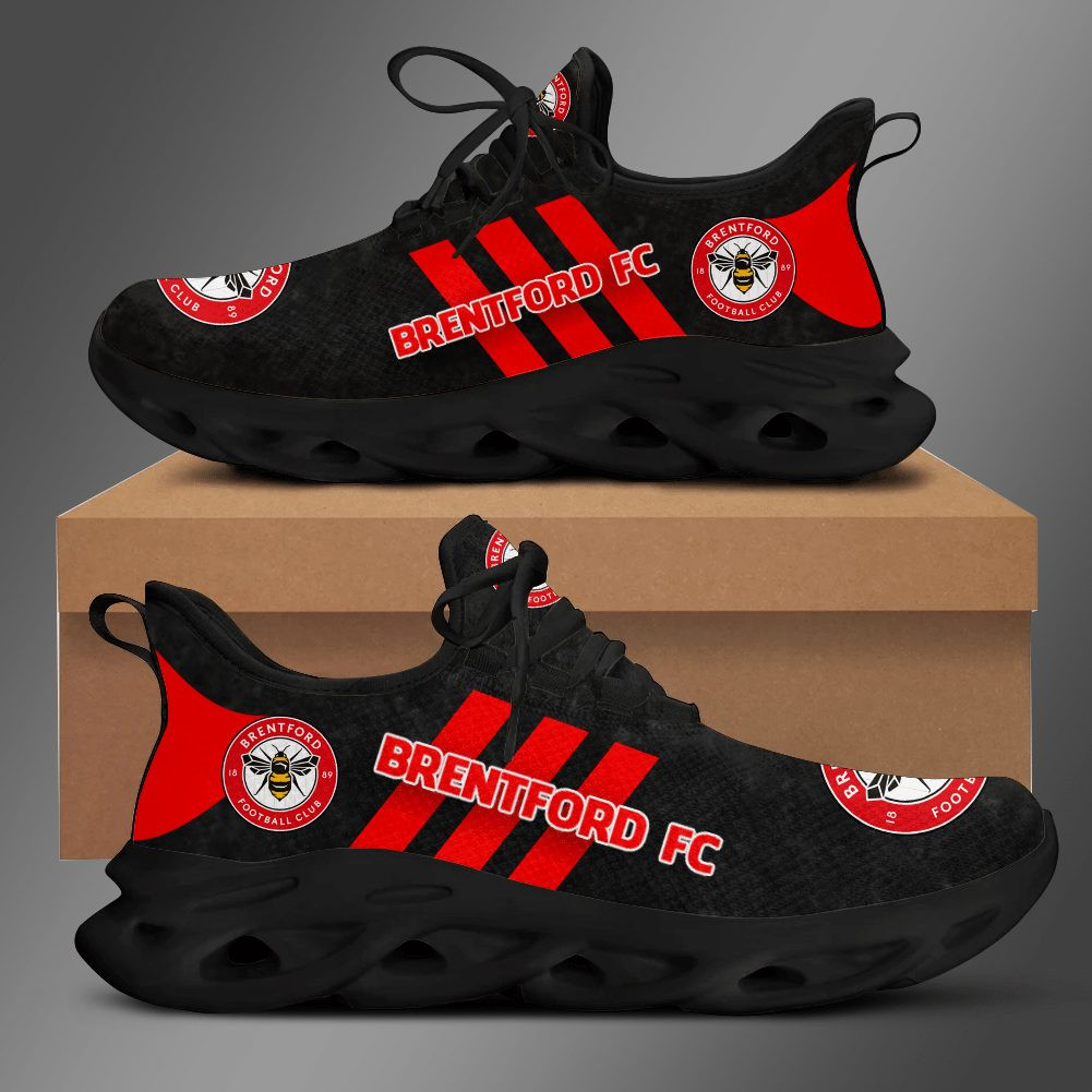 Brentford FC Black Red Max Soul Shoes Men Women MS0601