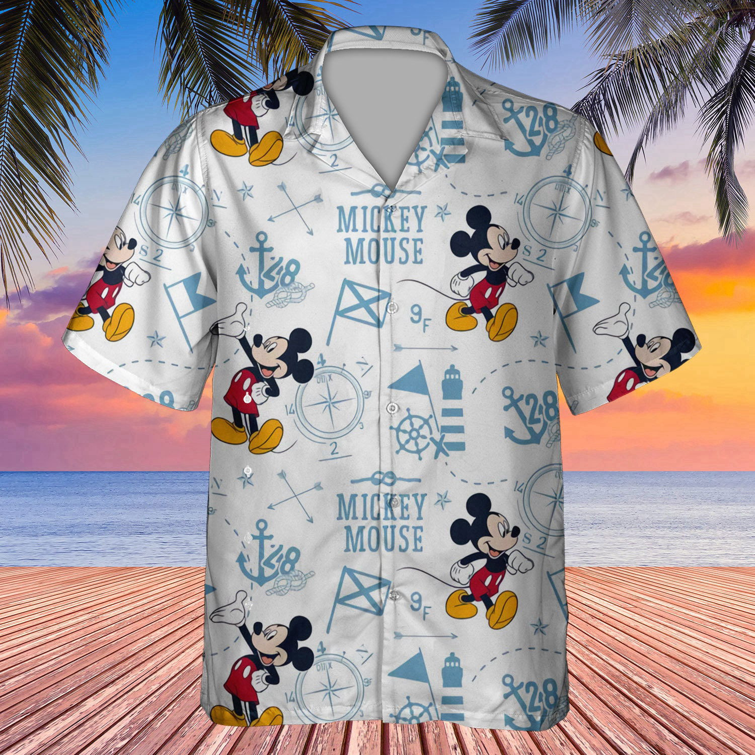 Mickey Pattern 3D All Print Hawaiian Shirt For Men Women New 2023 Hot HW0601