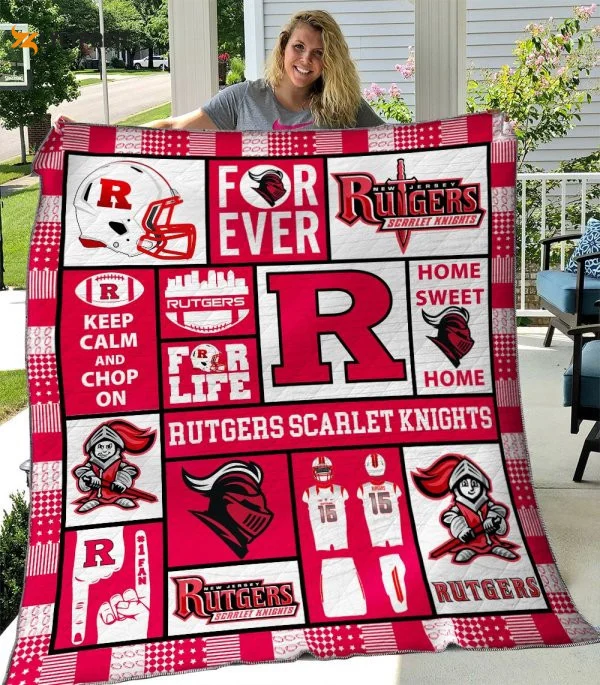 Ncaa Rutgers Scarlet Knights 3D Customized Personalized 3D Customized Quilt Blanket , Soft Quilt, King Size, All Season Cozy Quilt QB0901
