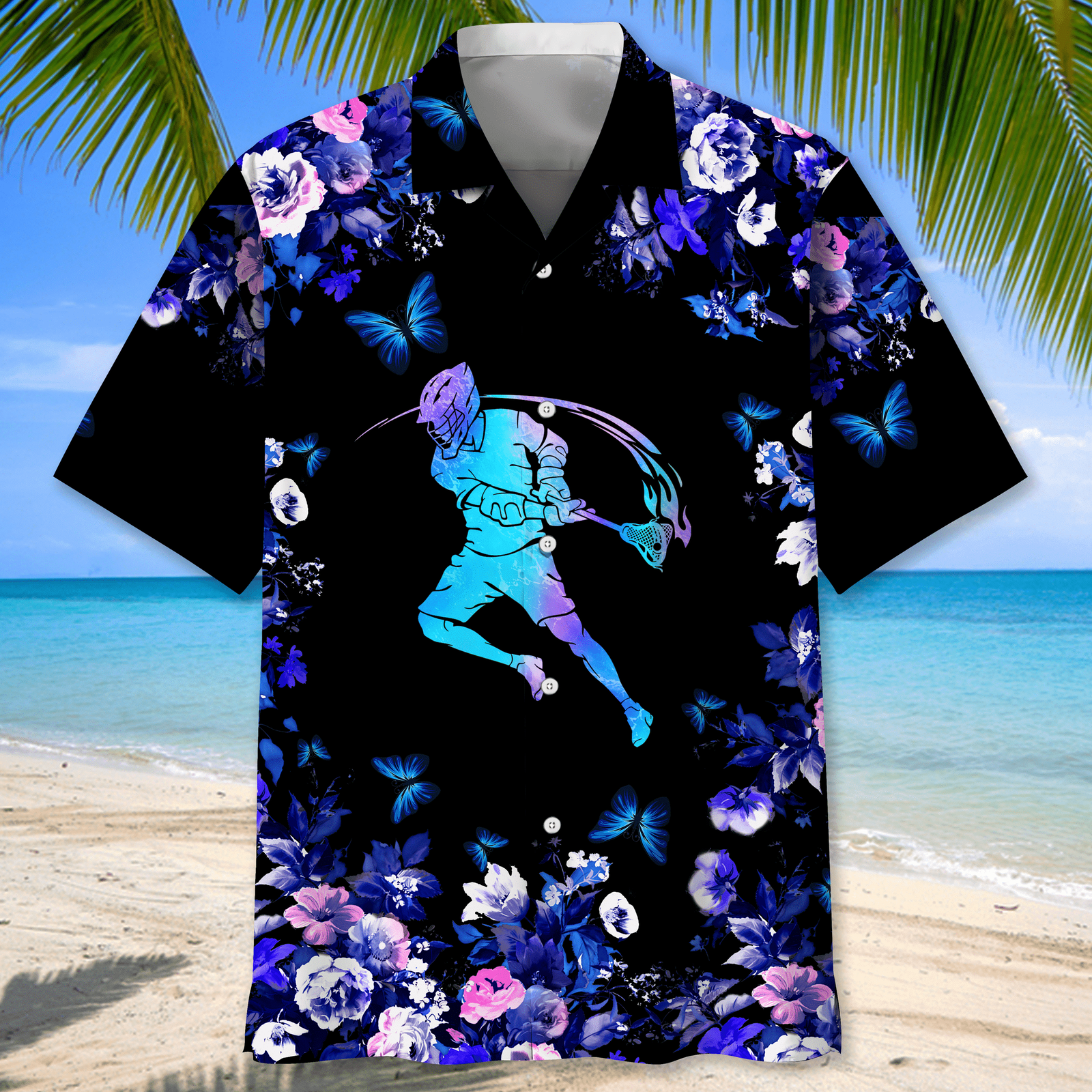 Lacrosse Hawaiian Nature Hawaiian Shirt, Gift For Men Women HW0601