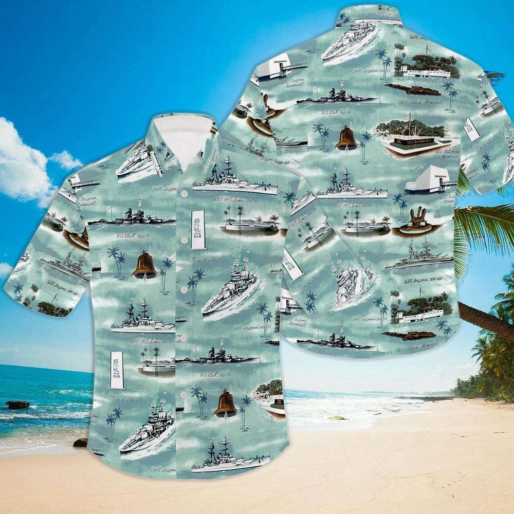 Kalaheo Pearl Harbor US Carrier Hawaiian Shirt, Gift For Men Women Gift For Men And Women HW0601