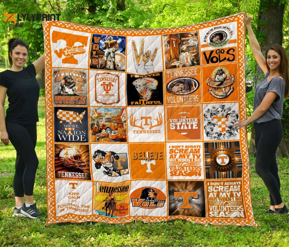 Tennessee Volunteers 2a Quilt Blanket For Fans Home Decor Gift , Soft Quilt, King Size, All Season Cozy Quilt QB0901