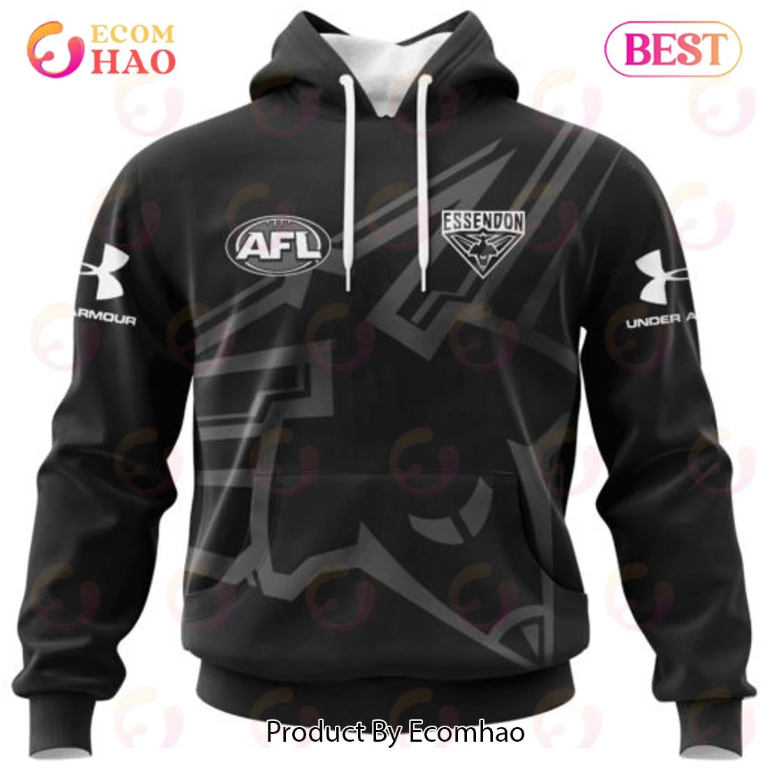 AFL Essendon Football Club Special Monochrome Design 3D Hoodie, Zip Hoodie, Man - Women, Warm, Premium Quality HZ0501