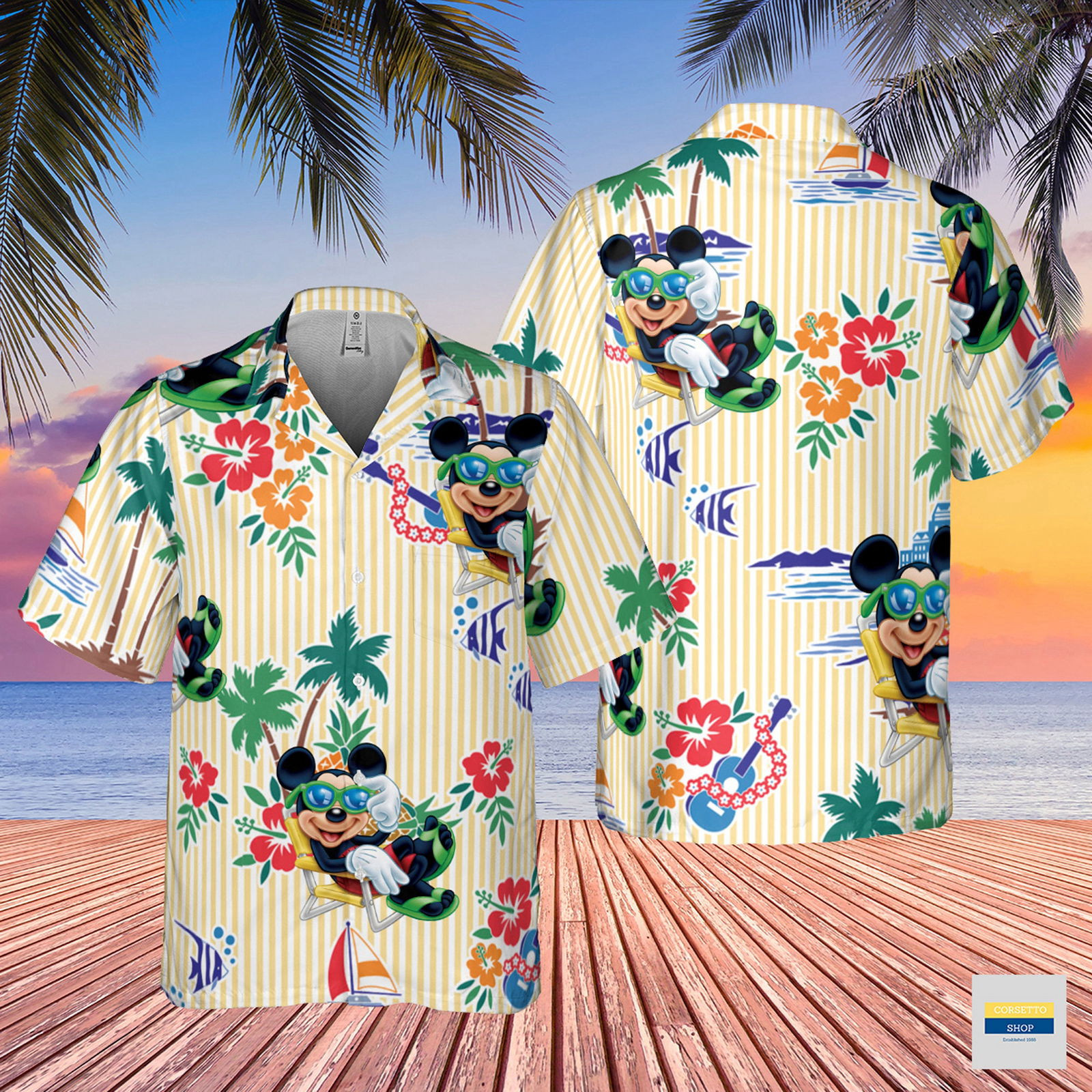 Personalized Funny Hawaiian Mickey Mouse Shirt HW0601