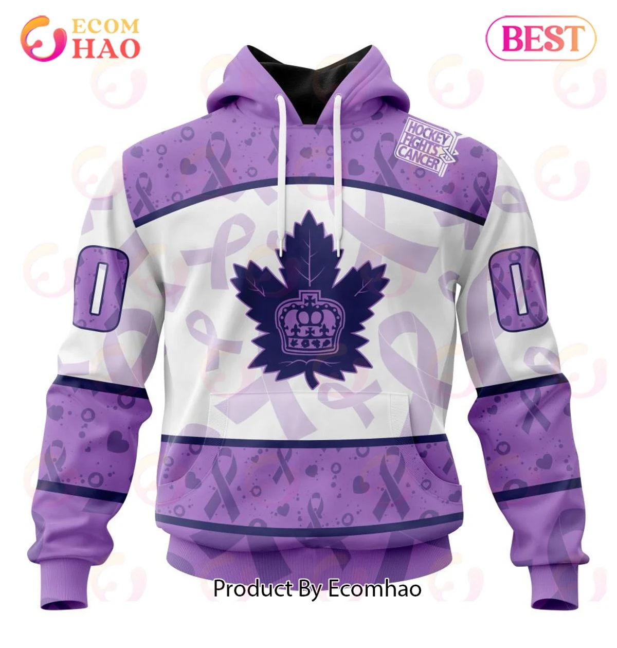 AHL Toronto Marlies Special Lavender Fight Cancer 3D Hoodie, Zip Hoodie, Man - Women, Warm, Premium Quality HZ0501