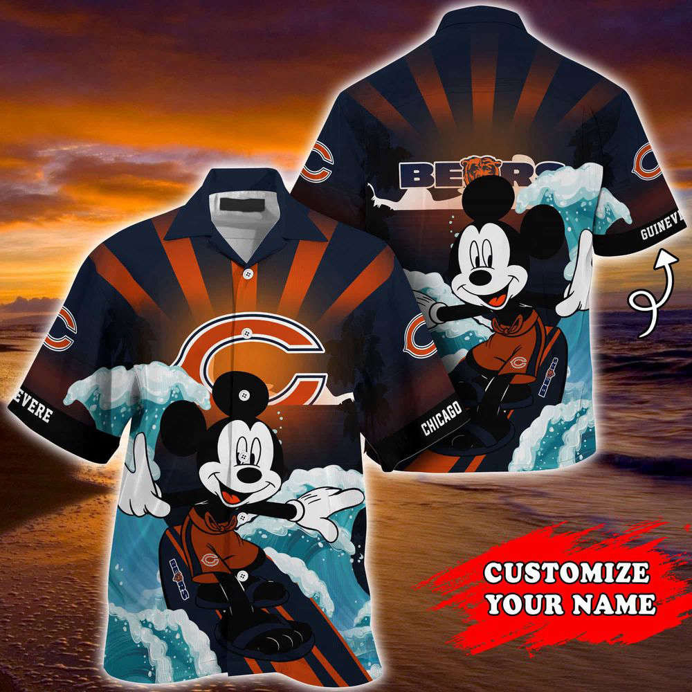 Chicago Bears NFL-Summer Customized Hawaii Shirt For Sports Fans HW0601