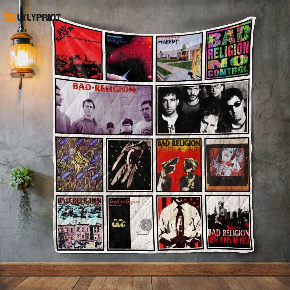 Bad Religion 4 Quilt Blanket For Fans Home Decor Gift , Soft Quilt, King Size, All Season Cozy Quilt QB0901