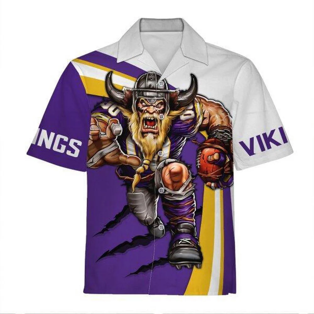 Personalized Unisex Hawaiian Shirt Minnesota Vikings Football Team 3D Apparel For Men Women HW0601