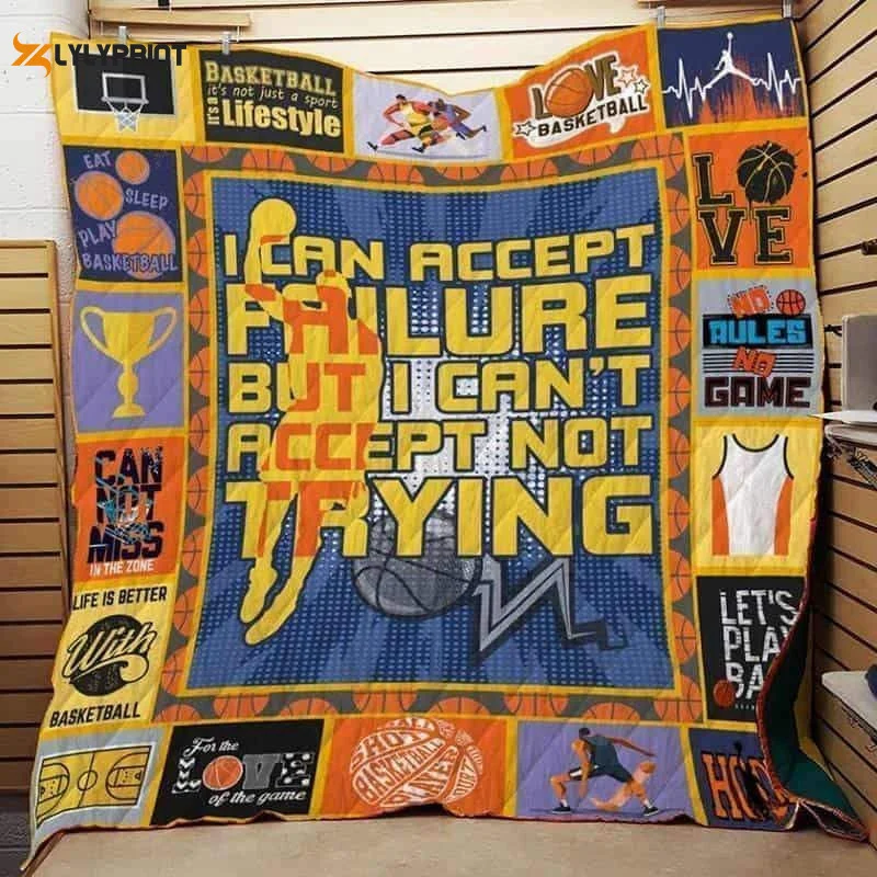 Basketball 3D Customized Quilt ,  Soft Quilt, King Size, All Season Cozy Quilt QB0901