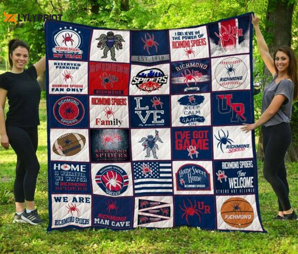 Richmond Spiders Quilt Blanket For Fans Home Decor Gift , Soft Quilt, King Size, All Season Cozy Quilt QB0901