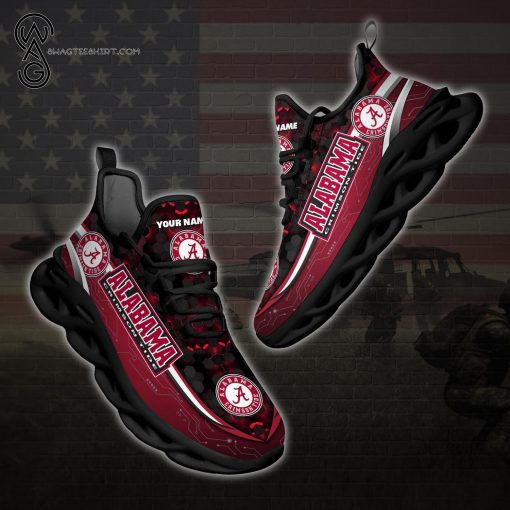 NCAA Alabama Crimson Tide Max Soul Shoes V7 for Women and Men MS0601