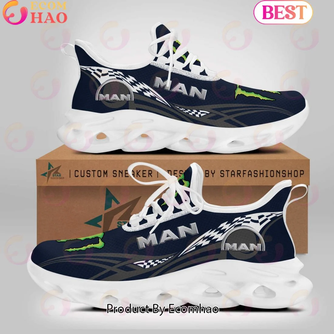 MAN Truck Monster Design Max Soul Shoes  Unisex sneakers MS0601