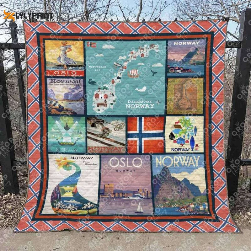 Norway 3D Customized Quilt ,  Soft Quilt, King Size, All Season Cozy Quilt QB0901