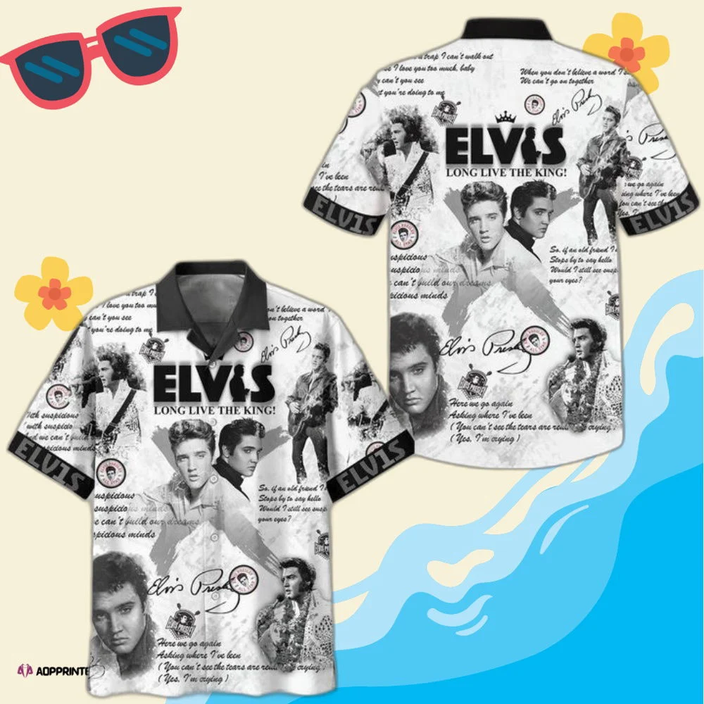Elvis Presley Long Live The King Trending Hawaiian Shirt HW0601