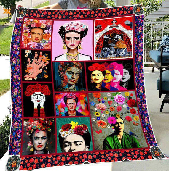 Frida Kahlo 3 Quilt Blanket For Fans Home Decor Gift , Soft Quilt, King Size, All Season Cozy Quilt QB0901