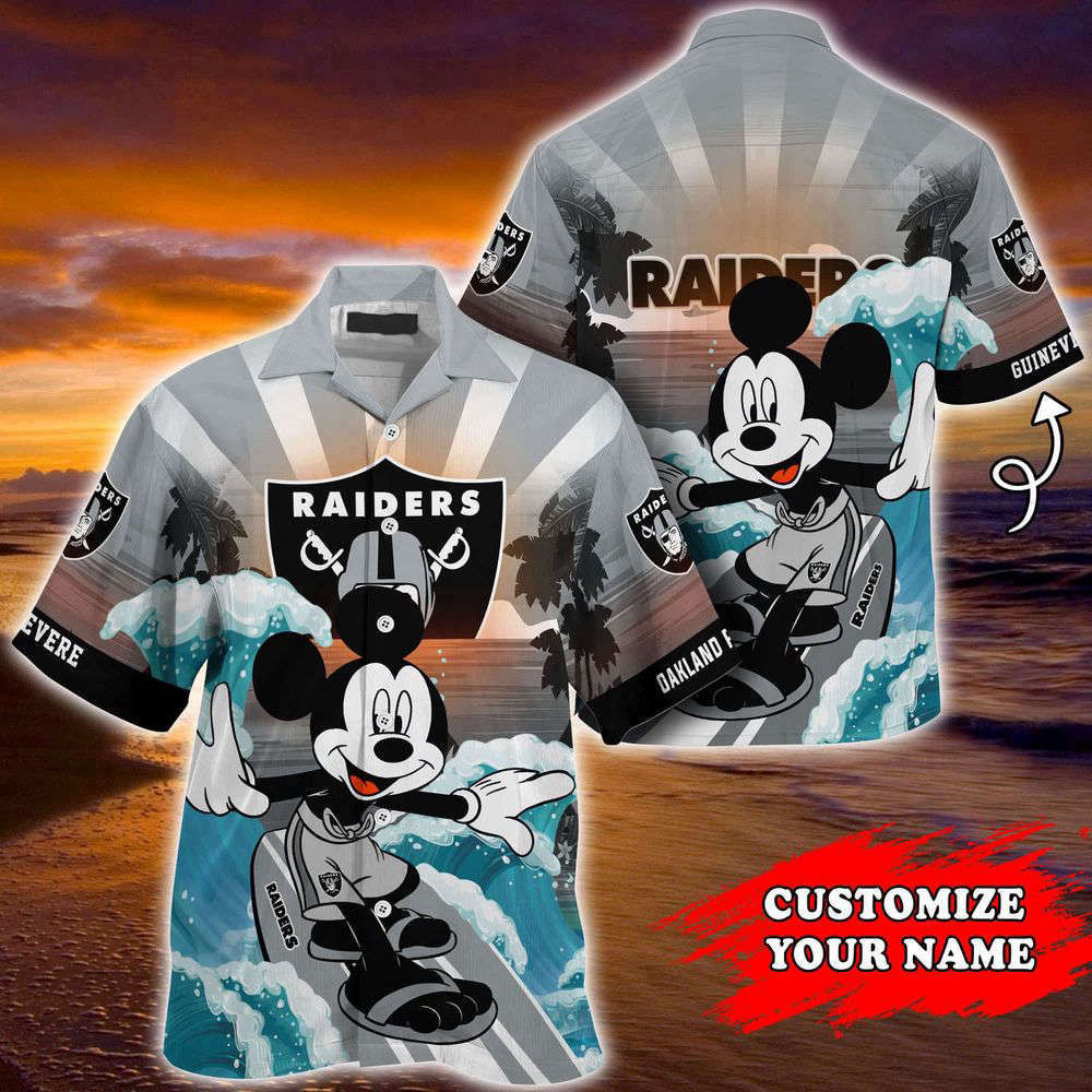 Oakland Raiders NFL-Summer Customized Hawaii Shirt For Sports Fans HW0601
