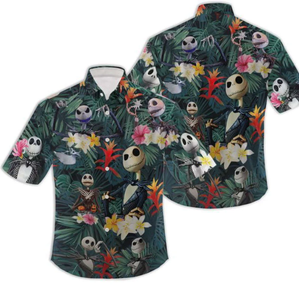 Jack Skellington Halloween Horror Movie Hawaiian Shirt HW0601