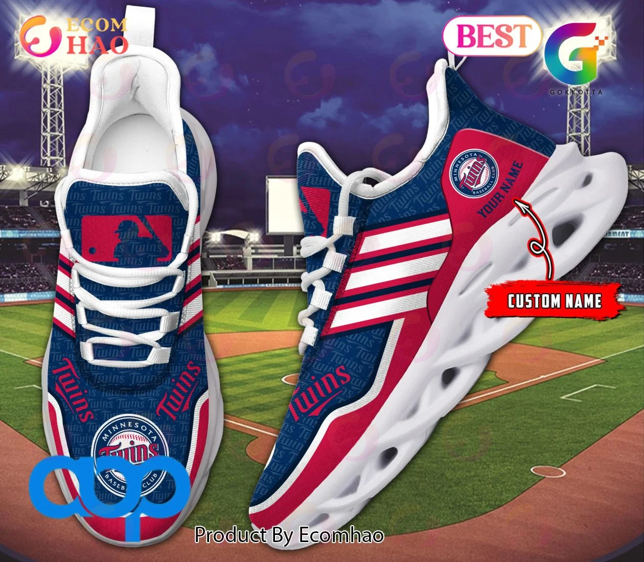 MLB Minnesota Twins New Clunky Max Soul Sneaker, Shoes  Unisex sneakers MS0601