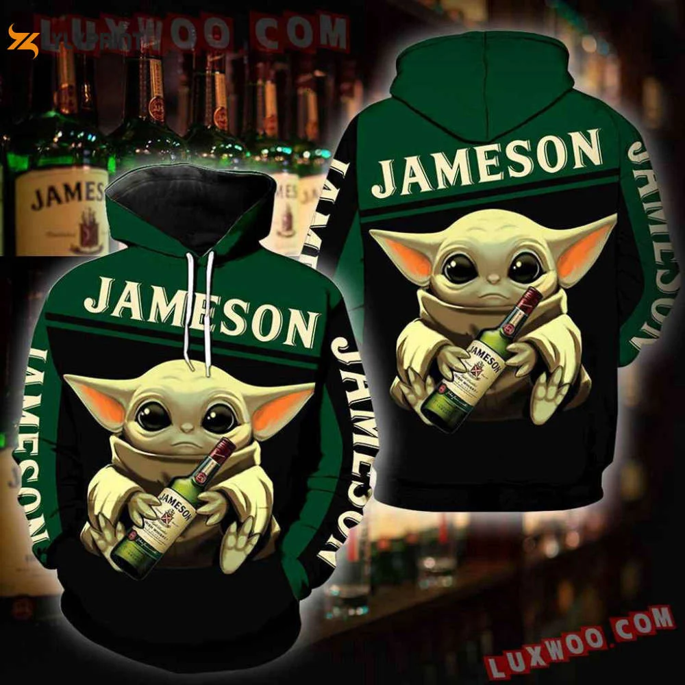 Jameson Baby Yoda 3D All Over Print Hoodie, Zip Hoodie HZ0501