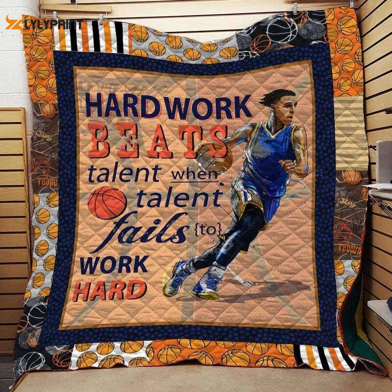 Basketball Customize Quilt Blanket For Fans Home Decor Gift ,  Soft Quilt, King Size, All Season Cozy Quilt QB0901