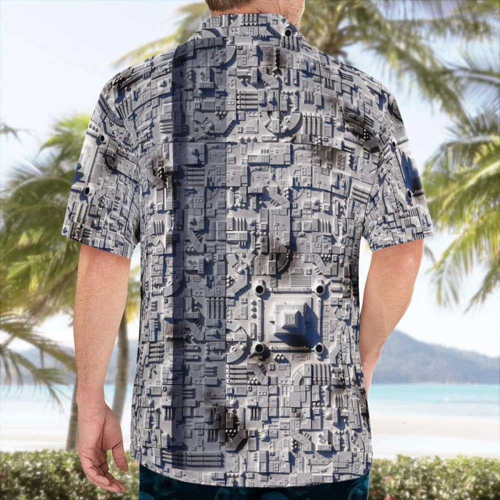 Starwars Surface Of Death Star Hawaiian Shirt Summer 2023 Hot HW0601