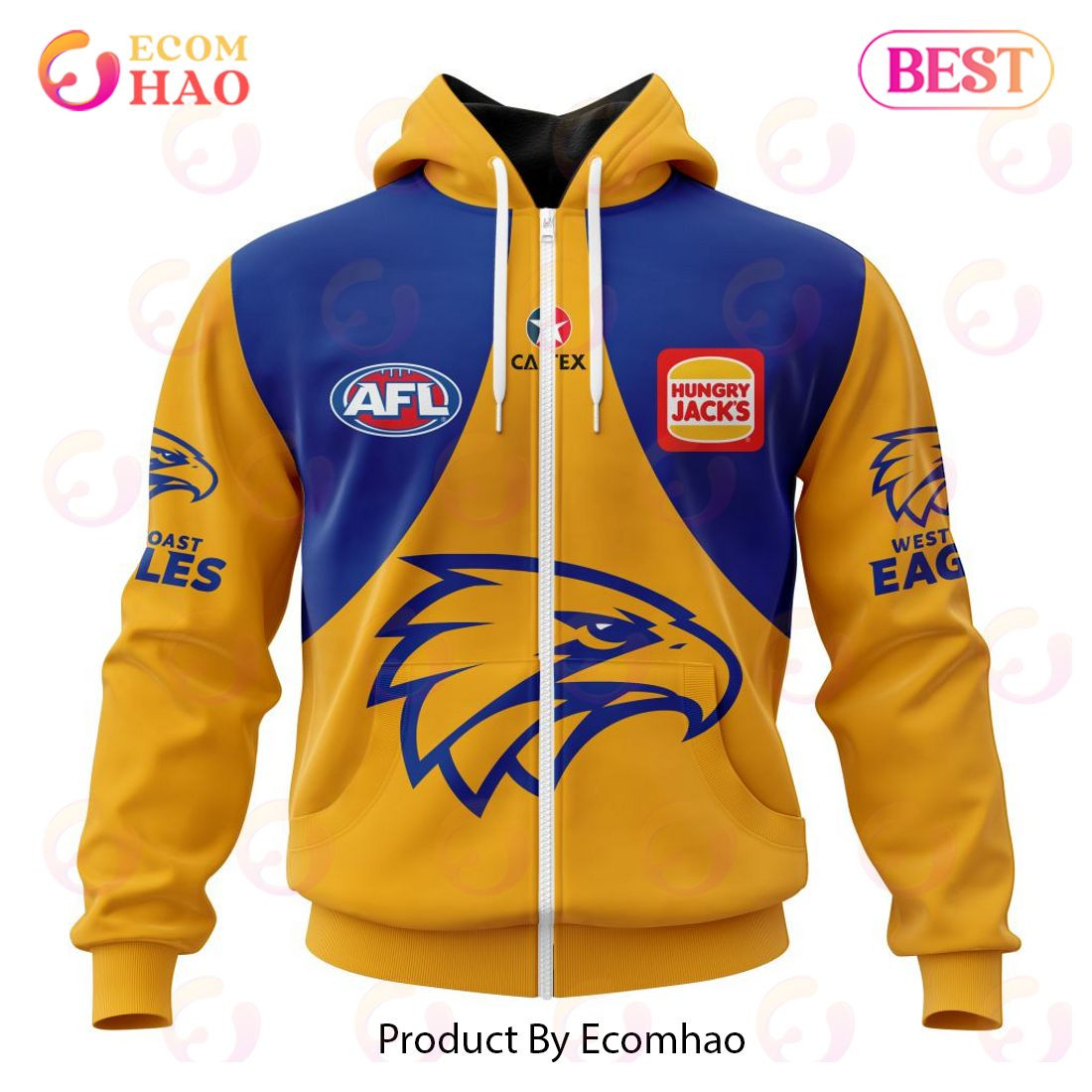 AFL West Coast Eagles Clash Kits 2023 3D Hoodie, Zip Hoodie, Man - Women, Warm, Premium Quality HZ0501