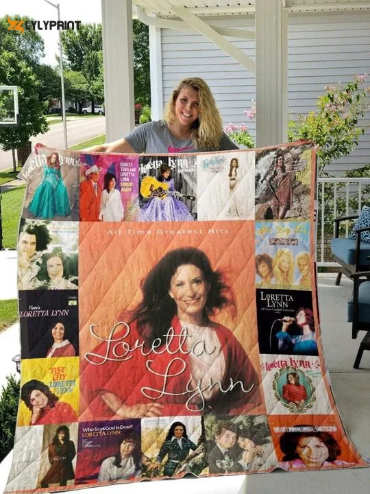 Loretta Lynn Quilt Blanket For Fans Home Decor Gift , Soft Quilt, King Size, All Season Cozy Quilt QB0901