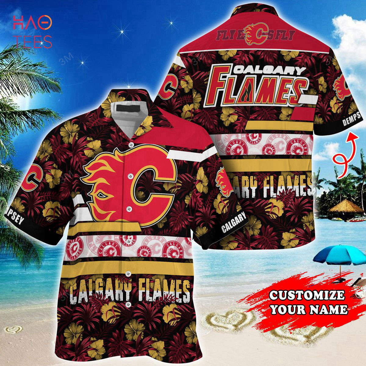 Calgary Flames NHL-Super Hawaiian Shirt Hot Summer Holiday Gift HW0601