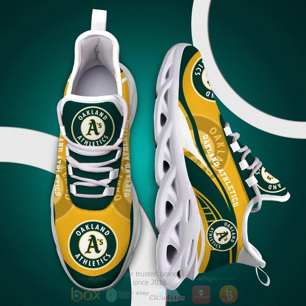 Custom MLB Oakland Athletics Max Soul Shoes V5 Sneaker MS0601