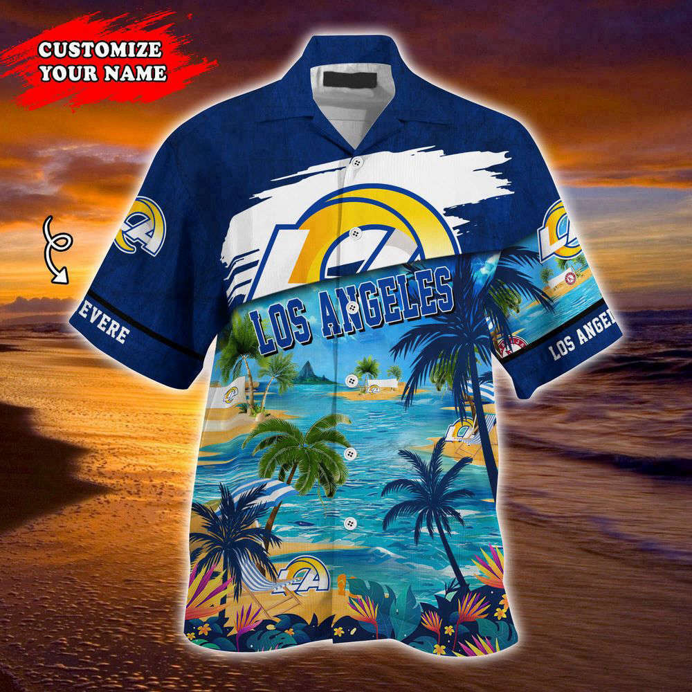 Los Angeles Rams NFL-Customized Summer Hawaii Shirt For Sports Fans HW0601
