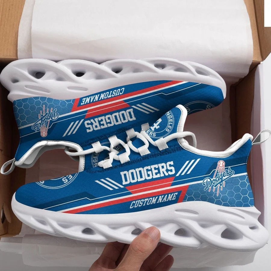 MLB Los Angeles Dodgers Custom Name Max Soul Shoes V1 Custom for Men Women MS0601
