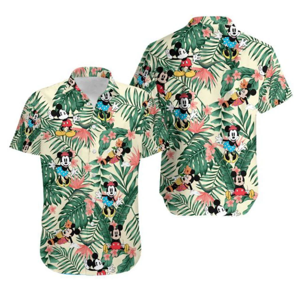 Mickey Hawaiian Shirt, Disney Hawaiian Shirt, Aloha Hawaiian Shirt, Vacation Hawaiian Shirt HW0601