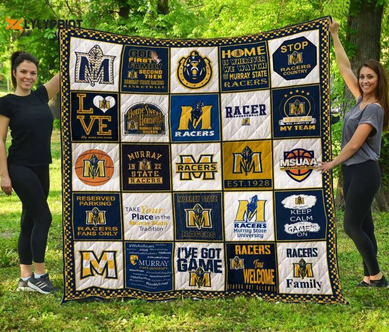 Murray State Racers Customized 3D Full Printing Quilt Home Decor 2024 Gifts Home Decor 2024 Gifts , Soft Quilt, King Size, All Season Cozy Quilt QB0901